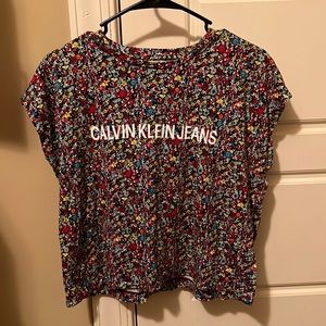 Calvin Klein Jeans Floral Crop Top
